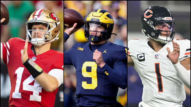 Sam Darnold, J.J. McCarthy, and Justin Fields